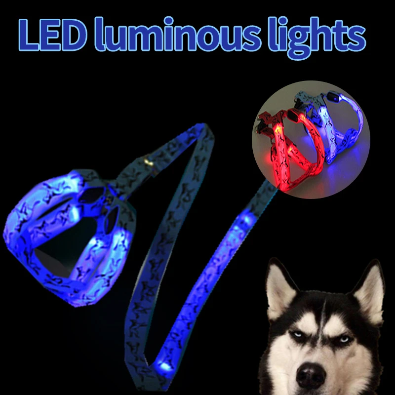 LED Nylon Dog Harness Night Safety Flashing Glow In The Dark Product For Dog Harness Collar Luminous Fluorescent Pet Supplies
LED Nylon Dog Harness Night Safety Flashing Glow In The Dark Product For Dog Harness Collar Luminous Fluorescent Pet Supplies