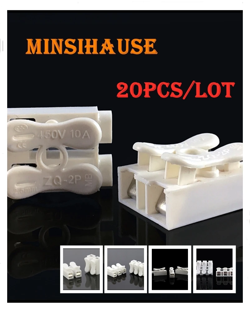 20pcs/lot White Color Wire Connector Voltage 250V 6A Wiring Terminal Block Push-on Electrical Cable Connectors for lighting led
20pcs/lot White Color Wire Connector Voltage 250V 6A Wiring Terminal Block Push-on Electrical Cable Connectors for lighting led