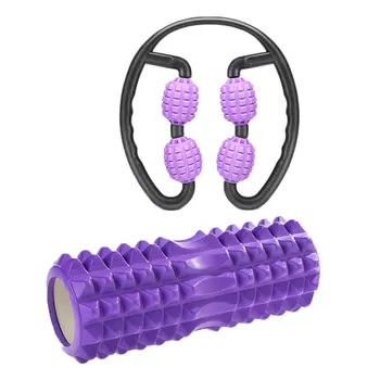 Ring Stovepipe Massager Yoga Column Female PP Curved Handle Multifunctional Muscle Relaxer Neck Roller Massager Yoga Fitness 
Ring Stovepipe Massager Yoga Column Female PP Curved Handle Multifunctional Muscle Relaxer Neck Roller Massager Yoga Fitness