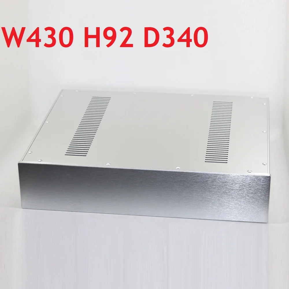 DIY Aluminum Power Amplifier Housing Preamp Headphone Amp Chassis No Hole PSU Rear Class Tube Amplify Enclosure D340 W430 H92
DIY Aluminum Power Amplifier Housing Preamp Headphone Amp Chassis No Hole PSU Rear Class Tube Amplify Enclosure D340 W430 H92
