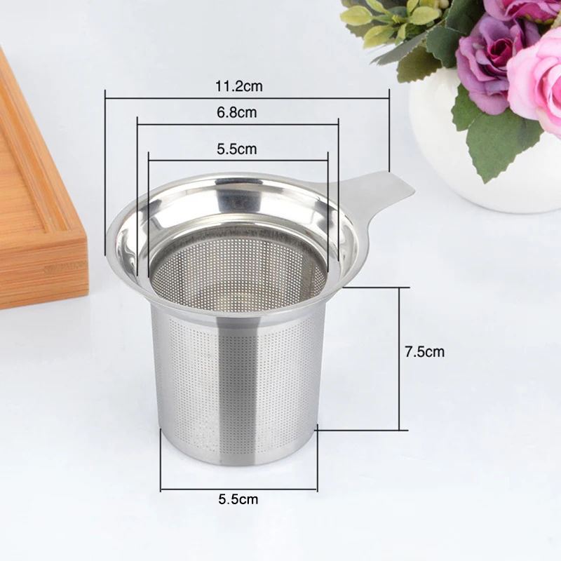 High Quality Reusable Stainless Steel Mesh Tea Infuser Tea Strainer Teapot Tea Leaf Spice Filter Drinkware Kitchen Accessories
High Quality Reusable Stainless Steel Mesh Tea Infuser Tea Strainer Teapot Tea Leaf Spice Filter Drinkware Kitchen Accessories