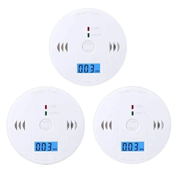 3 Pieces Carbon Monoxide Detector CO Alarm Detector Sensor Battery Powered LCD Digital Display Suitable for Home
3 Pieces Carbon Monoxide Detector CO Alarm Detector Sensor Battery Powered LCD Digital Display Suitable for Home