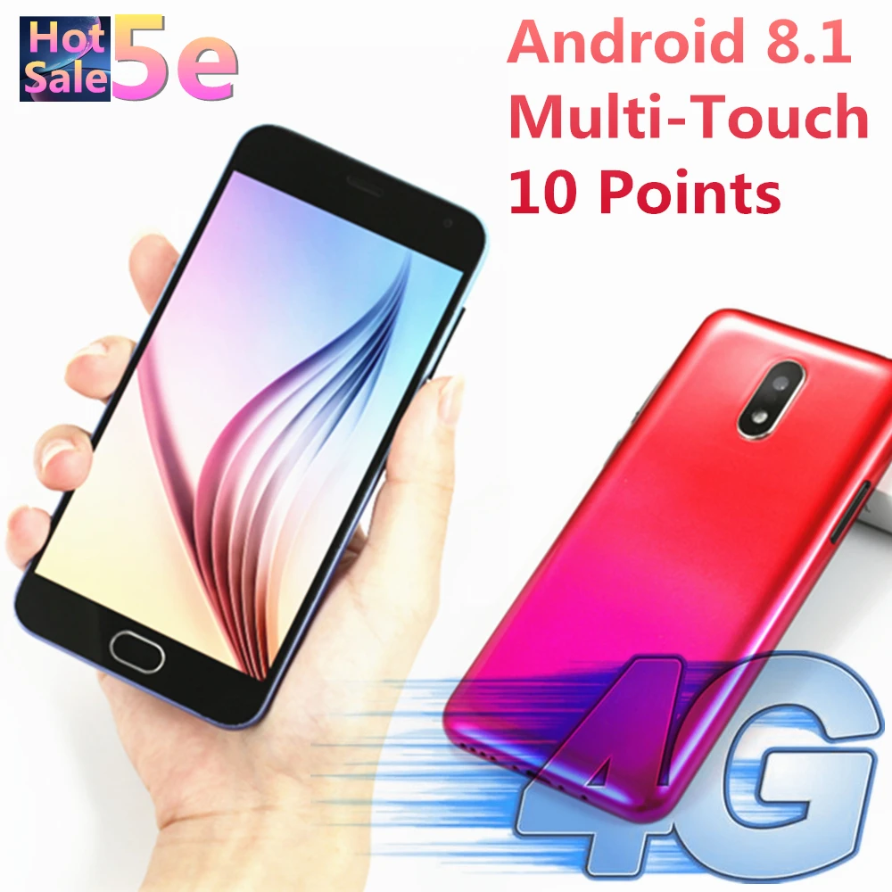 

Original 5e Android 8.1 MTK6735 4G-LTE Quad Core 5.0" 13MP 2GB RAM 16GB ROM Mobile Phones Multi-touch smartphones Cellphone