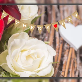2M Mother's Day Burlap Flags Bunting Banner Hanging Banners with Heart for Mother's Day Party Supplies
2M Mother's Day Burlap Flags Bunting Banner Hanging Banners with Heart for Mother's Day Party Supplies