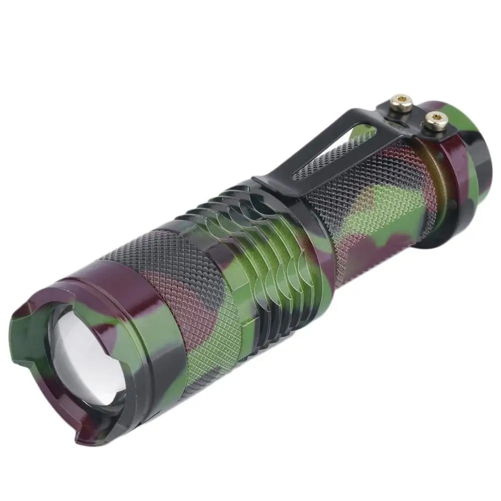 Mini portable 700LM Waterproof LED Flashlight Zoomable LED Torch lamp Camouflage New Brand
Mini portable 700LM Waterproof LED Flashlight Zoomable LED Torch lamp Camouflage New Brand