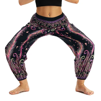 Women Yoga Pants Loose Floral Printed Casual Wide Leg Pants Female Summer Cool Trousers Long Fashion Ladies Baggy Pants 2020
Women Yoga Pants Loose Floral Printed Casual Wide Leg Pants Female Summer Cool Trousers Long Fashion Ladies Baggy Pants 2020