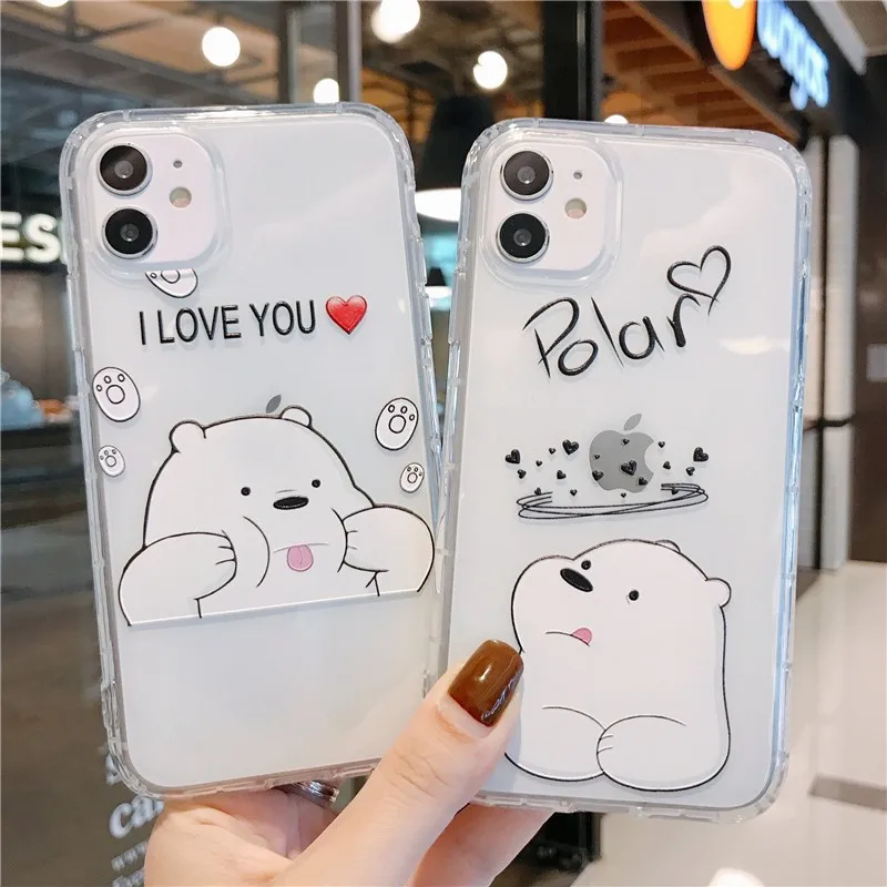 high quality Clear soft case for iphone 11 pro x xs max xr 8 7 plus SE 2020 silicone phone cover Cute animal BEAR coque fundas
high quality Clear soft case for iphone 11 pro x xs max xr 8 7 plus SE 2020 silicone phone cover Cute animal BEAR coque fundas