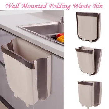 Wall Mounted Folding Waste Bin coffe white Kitchen Cabinet Door Hanging Trash Bin home kitchen storage Hanging Trash Can #35 
Wall Mounted Folding Waste Bin coffe white Kitchen Cabinet Door Hanging Trash Bin home kitchen storage Hanging Trash Can #35