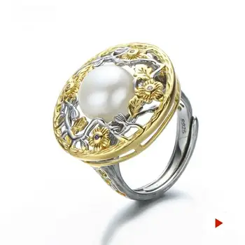 Baroque style S925 Sterling simple shell Iregular Ring Big Freshwater Pearl Ring for mom women lady girl
Baroque style S925 Sterling simple shell Iregular Ring Big Freshwater Pearl Ring for mom women lady girl