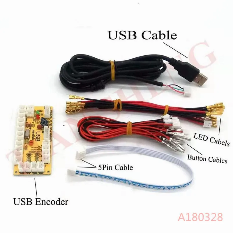 New DIY Zero Delay Arcade Replacement Parts 5V Arcade USB Encoder PC to Joystick And Cable For Controls DIY Arcade Game Kit
New DIY Zero Delay Arcade Replacement Parts 5V Arcade USB Encoder PC to Joystick And Cable For Controls DIY Arcade Game Kit
