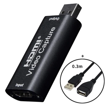 Video Capture Card HDMI to USB2.0 1080P Grabber Recorder with USB Extension Cable for PS4 DVD Recording Live Streaming
Video Capture Card HDMI to USB2.0 1080P Grabber Recorder with USB Extension Cable for PS4 DVD Recording Live Streaming