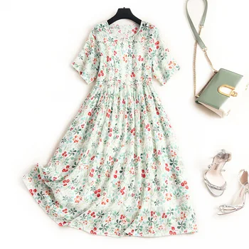 Ramie Cotton Prairie Chic Print Dress Mid-Calf Newest Womens Designer Dresses Elegant Dresses for Women Summer Dresses for Obese
Ramie Cotton Prairie Chic Print Dress Mid-Calf Newest Womens Designer Dresses Elegant Dresses for Women Summer Dresses for Obese
