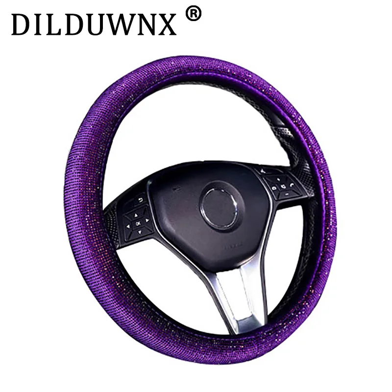 DILDUWNX 37-38CM 1 Piece of Colorful Crystal Diamond Cover Color Car Steering Wheel Cover, Suitable for All 37-38CM Cars
DILDUWNX 37-38CM 1 Piece of Colorful Crystal Diamond Cover Color Car Steering Wheel Cover, Suitable for All 37-38CM Cars