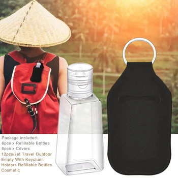 12pcs/set Travel Outdoor Empty With Keychain Holders Refillable Bottles Cosmetic Portable Lightweight Travel Camping Supplies 
12pcs/set Travel Outdoor Empty With Keychain Holders Refillable Bottles Cosmetic Portable Lightweight Travel Camping Supplies