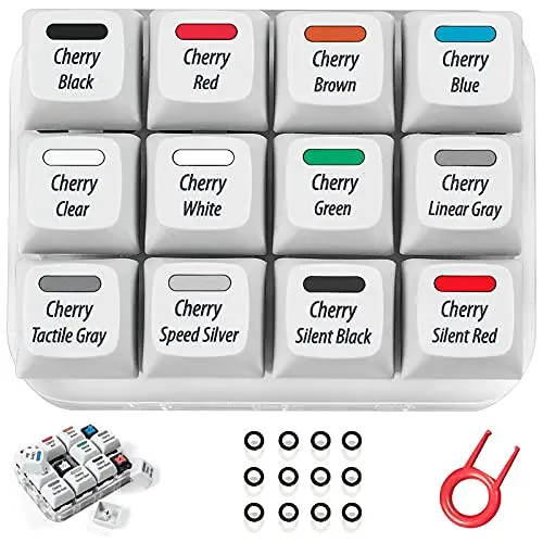 Переключатель Cherry MX Тестер 12 клавиш механическая клавиатура пробоотборник переключатель тестирование инструмент с колпачком
Переключатель Cherry MX Тестер 12 клавиш механическая клавиатура пробоотборник переключатель тестирование инструмент с колпачком