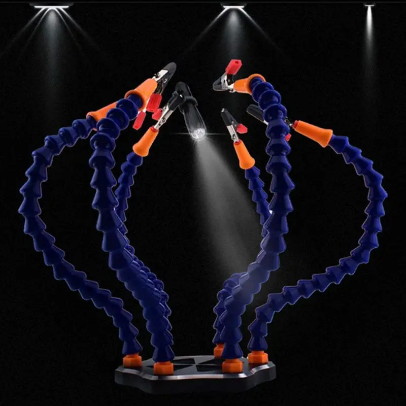 Multi Soldering Helping Hands Third Hand Tool 6 Flexible Arms With Clip For FPV Board Soldering Assembly Repair Station
Multi Soldering Helping Hands Third Hand Tool 6 Flexible Arms With Clip For FPV Board Soldering Assembly Repair Station