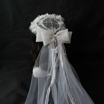 New Lace Linen Vintage Bridal Wedding Ribbon Small Hat Model Stage Modeling Women's wedding hair wear
New Lace Linen Vintage Bridal Wedding Ribbon Small Hat Model Stage Modeling Women's wedding hair wear