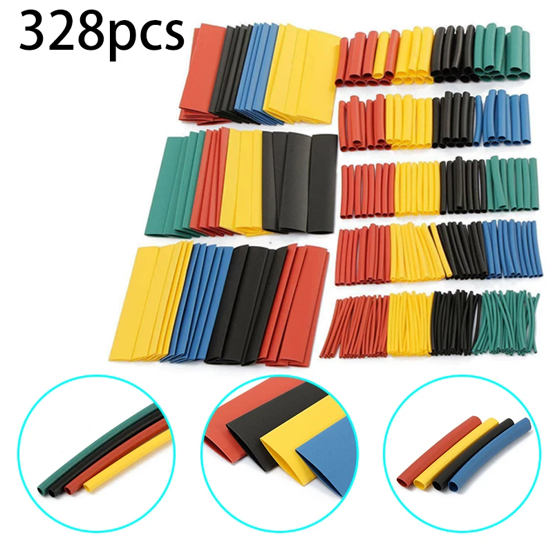328 Pcs/Set Heat Shrink Tubing Insulation Shrinkable Tube 2:1 Wire Cable Sleeve Home Garden Supplies
328 Pcs/Set Heat Shrink Tubing Insulation Shrinkable Tube 2:1 Wire Cable Sleeve Home Garden Supplies