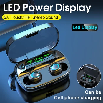 S11 New Face Cover Headset Dual Ears with Digital Display Wireless Charging Version Color->Black 
S11 New Face Cover Headset Dual Ears with Digital Display Wireless Charging Version Color->Black