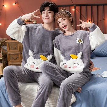 New Fleece Couple Pyjamas Winter Warm Pijamas Women Men Sleepwear Flannel Star For Girls Femme Pajamas Set Lover Night Clothes
New Fleece Couple Pyjamas Winter Warm Pijamas Women Men Sleepwear Flannel Star For Girls Femme Pajamas Set Lover Night Clothes