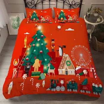 3D Christmas series duvet cover set, printed Christmas tree and Christmas clothes, 100% microfiber home bedding 3 pieces set
3D Christmas series duvet cover set, printed Christmas tree and Christmas clothes, 100% microfiber home bedding 3 pieces set