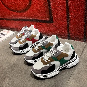 Women's Chunky Sneakers Fashion 2020 New Women Platform Shoes Lace Up Vulcanize Shoes Womens Female Running Trainers Shoes
Women's Chunky Sneakers Fashion 2020 New Women Platform Shoes Lace Up Vulcanize Shoes Womens Female Running Trainers Shoes