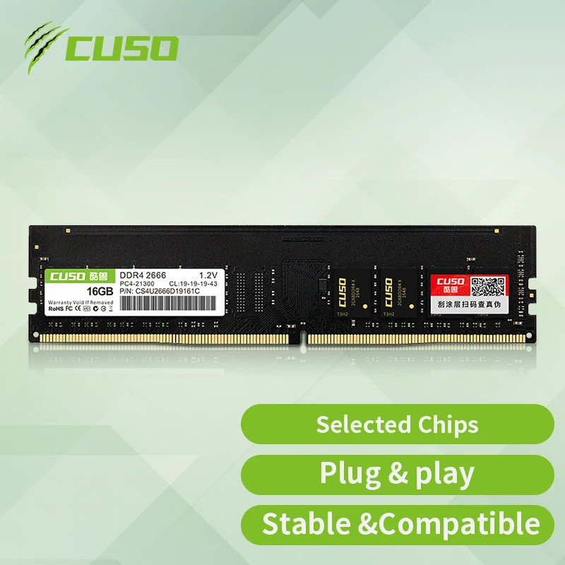 Оперативная память CUSO DDR4 3200 МГц 16 ГБ 8 ГБ 4 ГБ 2666 МГц 16 Гб ОЗУ ddr4 память для настольных ПК игровая высокая производительность
Оперативная память CUSO DDR4 3200 МГц 16 ГБ 8 ГБ 4 ГБ 2666 МГц 16 Гб ОЗУ ddr4 память для настольных ПК игровая высокая производительность