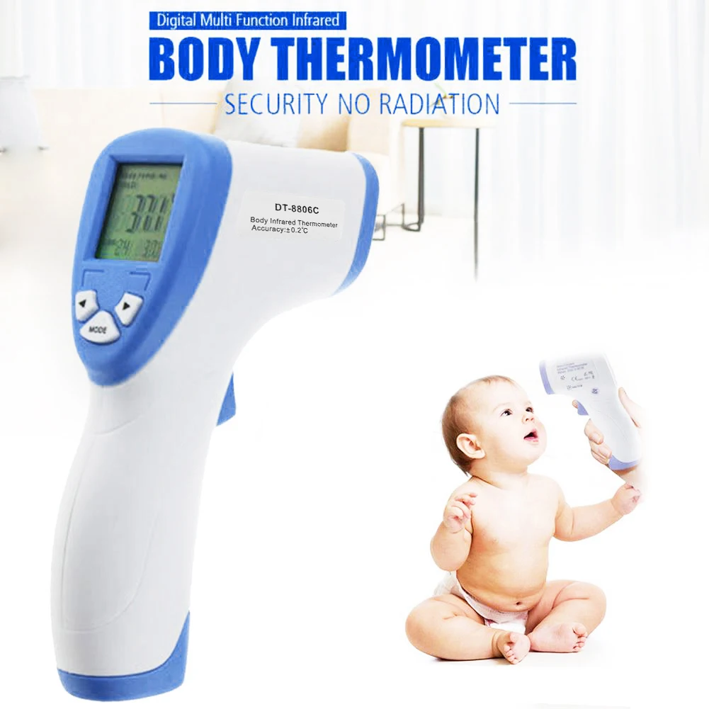 Non-contact Digital Infrared IR Thermometer Baby Adult Forehead Surface LCD Display Gun Temperatures Meter Data hold function
Non-contact Digital Infrared IR Thermometer Baby Adult Forehead Surface LCD Display Gun Temperatures Meter Data hold function