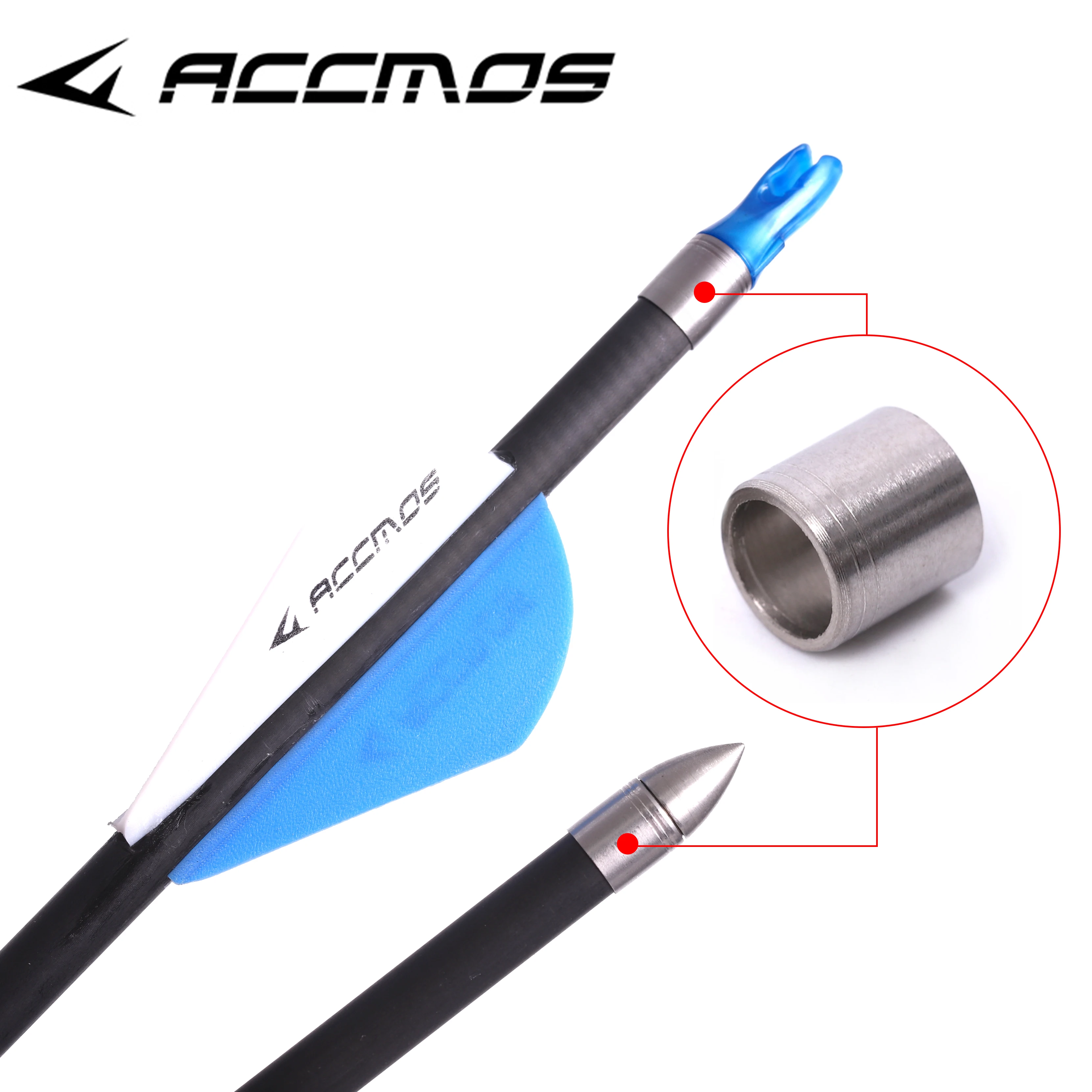 

12pcs Archery Stainless Steel Explosion-proof Arrow Shaft Protecter Ring For The ID 6.2/4.2/3.2mm Bow Accessories