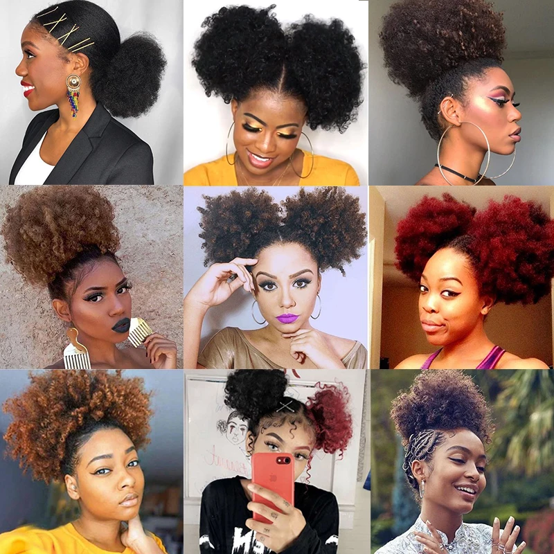 Очаровательный Черные Натуральные Прически Updo Фотографии