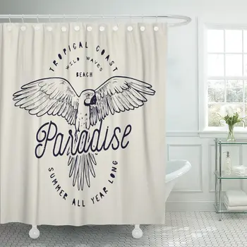 Blue Summer Paradise Parrot Vintage Label Colorful Bird Brazil Bathroom Curtain Waterproof Polyester Fabric 60 x 72 inches Set
Blue Summer Paradise Parrot Vintage Label Colorful Bird Brazil Bathroom Curtain Waterproof Polyester Fabric 60 x 72 inches Set