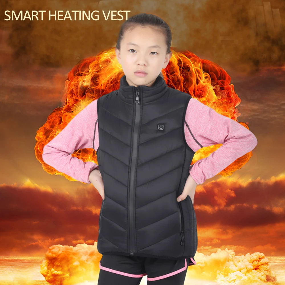 Washable120-170cm Children Winter Breathable Heating Warm Vest USB Charging Constant Temperature Control Heated Down Warm Jacket
Washable120-170cm Children Winter Breathable Heating Warm Vest USB Charging Constant Temperature Control Heated Down Warm Jacket