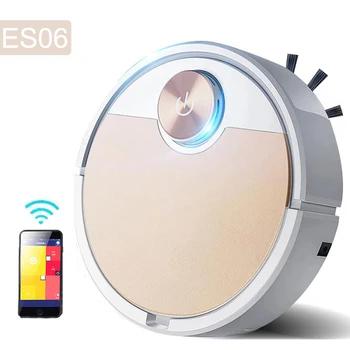 ES06 Robot Vacuum Cleaner Phone APP Remote Control Smart vaccum cleaner for Home Automatic Dust Removal Sweep and Wet Mopping
ES06 Robot Vacuum Cleaner Phone APP Remote Control Smart vaccum cleaner for Home Automatic Dust Removal Sweep and Wet Mopping
