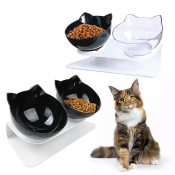 Pet Cute Double Cat Bowl with An Enlarged Base Cat Food Bowl Perfect for Protecting Neck or Back Pet Feeding Supplies 20E
Pet Cute Double Cat Bowl with An Enlarged Base Cat Food Bowl Perfect for Protecting Neck or Back Pet Feeding Supplies 20E