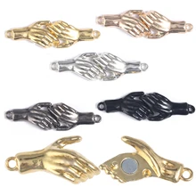 Palm Handshake Shape Metal Strong Magnetic Clasps Magnet End Clasp Connectors for Jewelry Making Bracelet Necklace Leather Cord
Palm Handshake Shape Metal Strong Magnetic Clasps Magnet End Clasp Connectors for Jewelry Making Bracelet Necklace Leather Cord