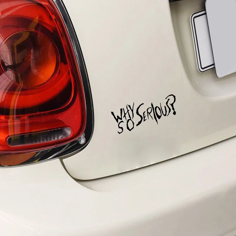 14.8CM*6.3CM Personality Why So Serious Vinyl Cool Car Window Sticker And Decal Black
14.8CM*6.3CM Personality Why So Serious Vinyl Cool Car Window Sticker And Decal Black