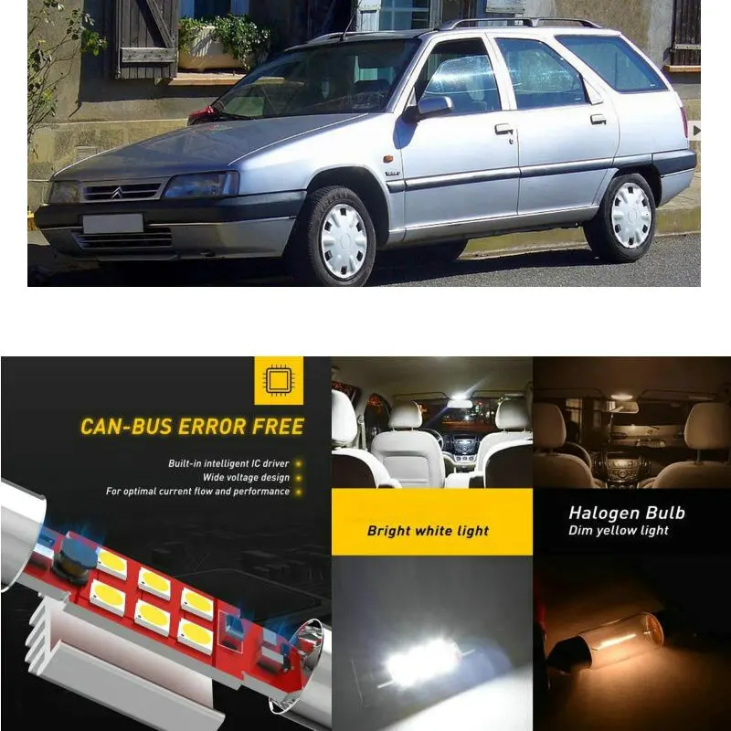 LED Interior Car Lights For Citroen zx estate n2 estate hatchback Dome map lamp bulb error free
LED Interior Car Lights For Citroen zx estate n2 estate hatchback Dome map lamp bulb error free