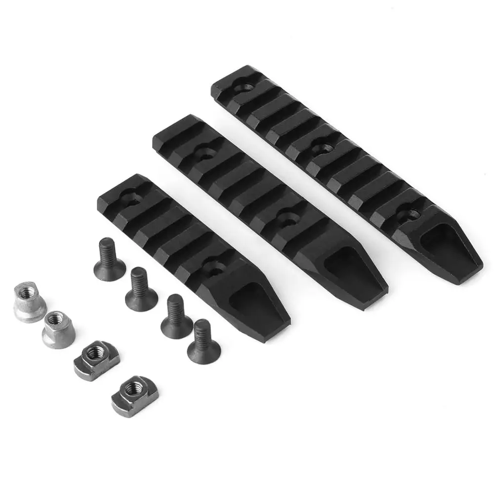 5/7/9 Slots Keymod & M-Lok Picatinny Rail Handguard Rail Mount with Keymod Mlok Screw Nut
5/7/9 Slots Keymod & M-Lok Picatinny Rail Handguard Rail Mount with Keymod Mlok Screw Nut