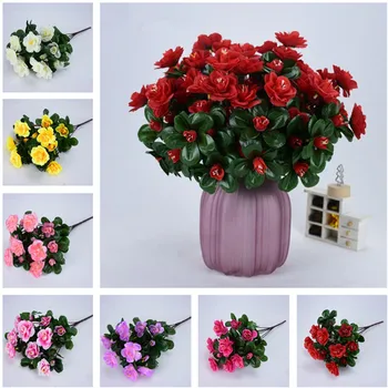 Fake Spring Azalea (7 stems/bunch) 13.78" Length Simulation Rhododendron for Wedding Home Decorative Artificial Flowers
Fake Spring Azalea (7 stems/bunch) 13.78" Length Simulation Rhododendron for Wedding Home Decorative Artificial Flowers