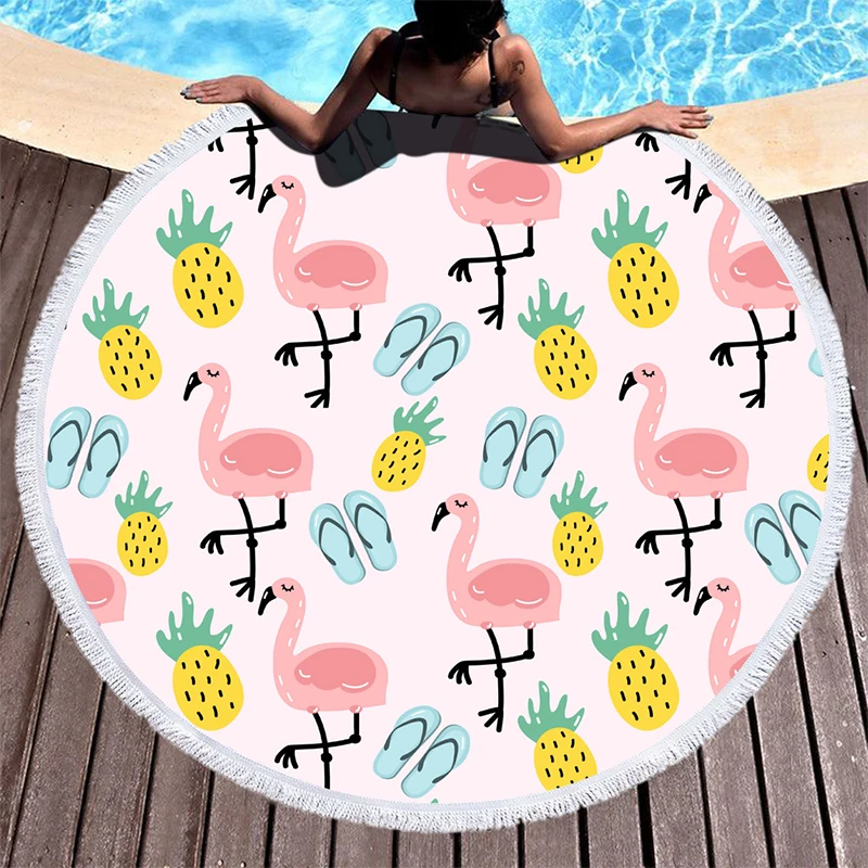 Summer Round Printed Beach Towels Microfiber Bath Shower Towel For Adult Yoga Mat With Tassels Picnic Travel Towel toalla playa
Summer Round Printed Beach Towels Microfiber Bath Shower Towel For Adult Yoga Mat With Tassels Picnic Travel Towel toalla playa