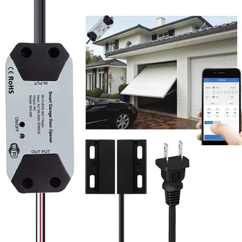 WiFi Switch Smart Garage Door Opener Controller Work with Alexa Echo Google Home SmartLife/Tuya APP Control No Hub Require
WiFi Switch Smart Garage Door Opener Controller Work with Alexa Echo Google Home SmartLife/Tuya APP Control No Hub Require