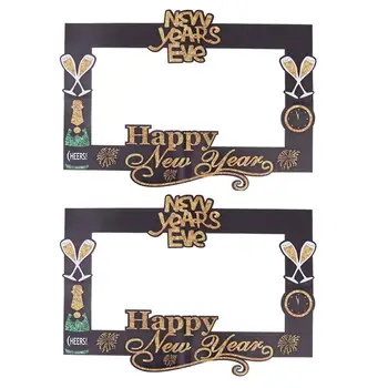 2pcs Photo Frame Happy New Year Photo Shooting Glitter Party Supplies Photo Frame Party Props Photography for Ornaments Decor
2pcs Photo Frame Happy New Year Photo Shooting Glitter Party Supplies Photo Frame Party Props Photography for Ornaments Decor