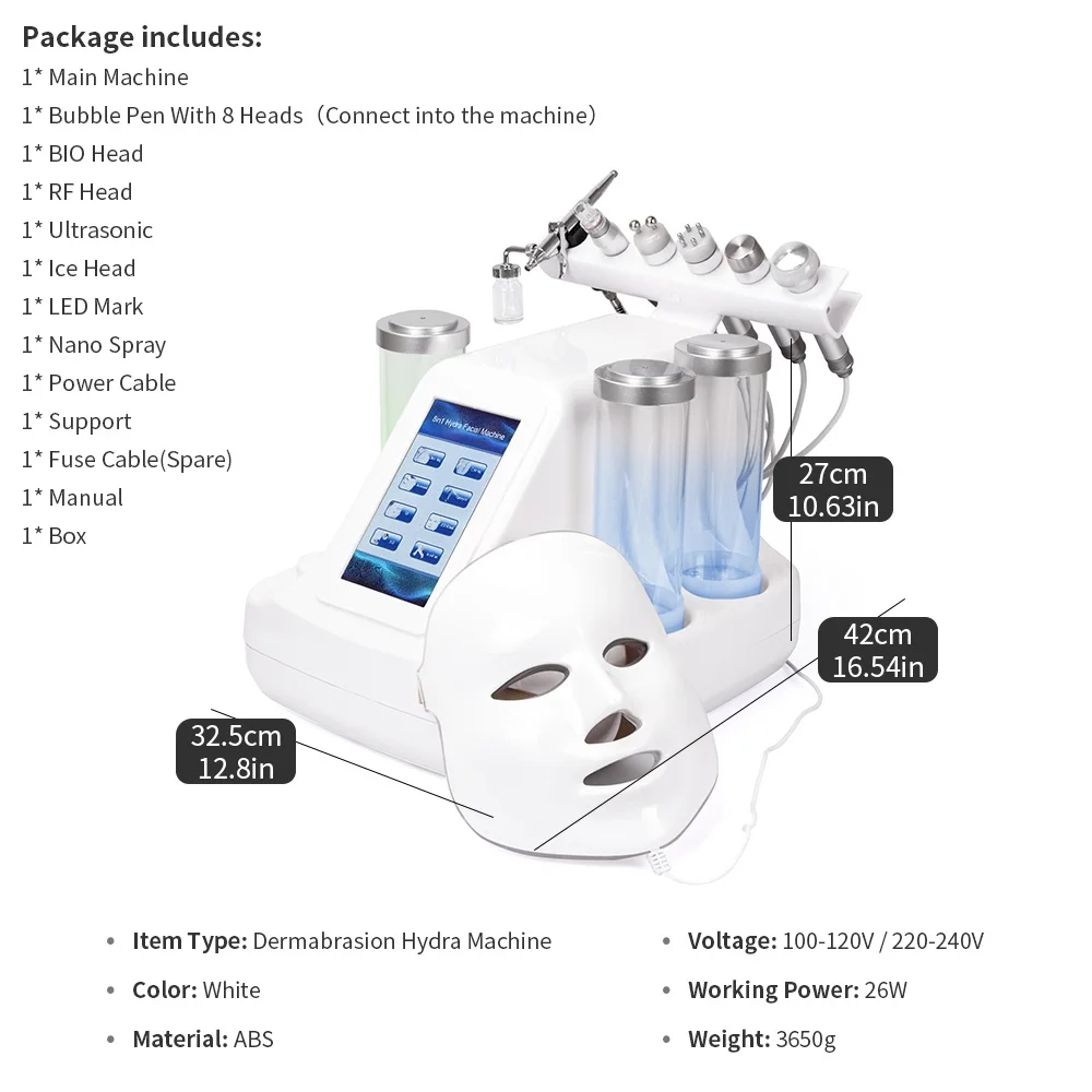 8 In 1 Vacuum Face Cleaning Hydro Water Oxygen Jet Peel Machine Ance Pore Cleaner Facial Massage Small Bubble Skin Care Device 8 In 1 Vacuum Face Cleaning Hydro Water Oxygen Jet Peel Machine Ance Pore Cleaner Facial Massage Small Bubble Skin Care Device