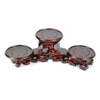 Rosewood Antique-and-curio Shelves Round Dark-red Enameled Pottery Teapot Solid Wood Strange Stone Carving Base Wood Support
Rosewood Antique-and-curio Shelves Round Dark-red Enameled Pottery Teapot Solid Wood Strange Stone Carving Base Wood Support