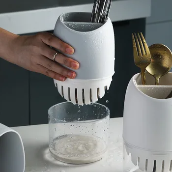Kitchen Multi-Function Utensil Holder Knife Block PP Flatware Set Drainer Storage Box Cooking Tool Kitchen accessories Organizer
Kitchen Multi-Function Utensil Holder Knife Block PP Flatware Set Drainer Storage Box Cooking Tool Kitchen accessories Organizer