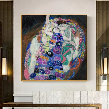 Gustav Klimt Kiss Canvas Paintings On the Wall Art Posters And Prints The Virgin Classical Art Pictures Home Wall Decoration
Gustav Klimt Kiss Canvas Paintings On the Wall Art Posters And Prints The Virgin Classical Art Pictures Home Wall Decoration