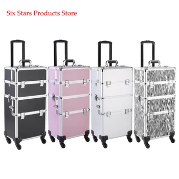 Portable Aluminum Makeup Storage Box with Keys White for Home Bathroom and Travel Black jewerly box - US Stock
Portable Aluminum Makeup Storage Box with Keys White for Home Bathroom and Travel Black jewerly box - US Stock