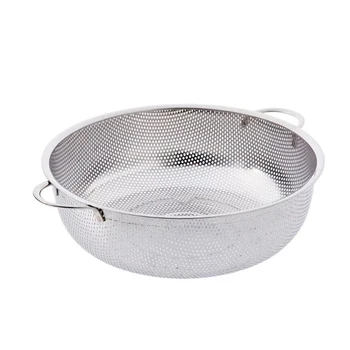 Two Handles Stainless Steel Dense Hole 3 Legs Food Colander Gadget Kitchen Tools Drain Water Thick Strainer Basket
Two Handles Stainless Steel Dense Hole 3 Legs Food Colander Gadget Kitchen Tools Drain Water Thick Strainer Basket