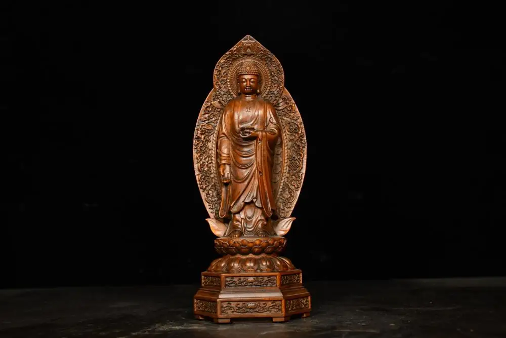 Home Decor 8" China Collection Old Boxwood Shakyamuni Buddha Statue Medicine Buddha Amitabha Buddha Statue
Home Decor 8" China Collection Old Boxwood Shakyamuni Buddha Statue Medicine Buddha Amitabha Buddha Statue