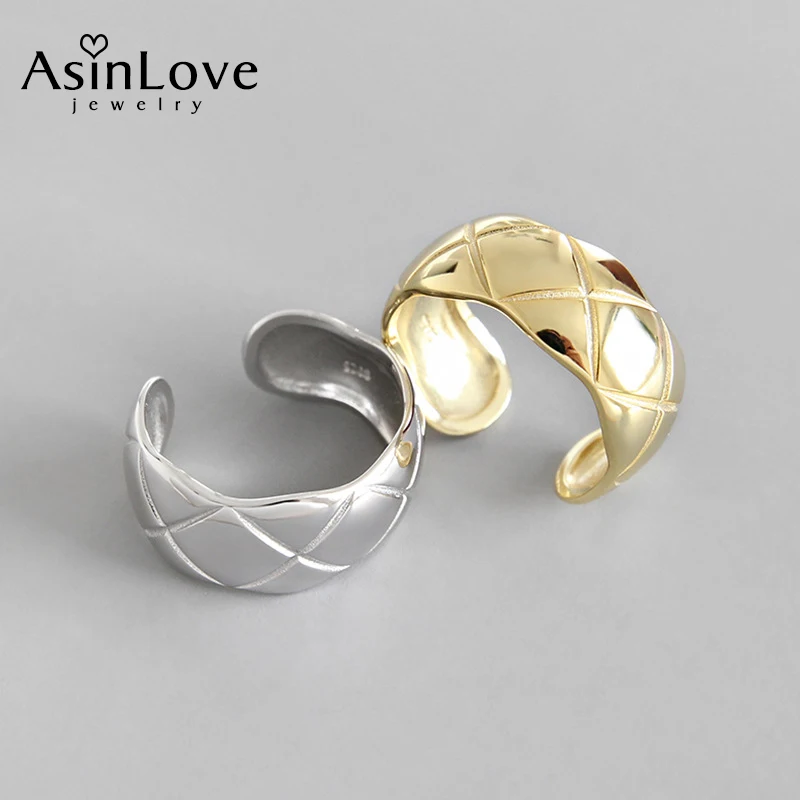 AsinLove Hammered Personality Rhombic Plaid Ring Real 925 Sterling Silver Creative Handmade Fine Jewelry Rings for Women Gift
AsinLove Hammered Personality Rhombic Plaid Ring Real 925 Sterling Silver Creative Handmade Fine Jewelry Rings for Women Gift